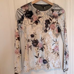 Dynamite Velour Long Sleeve Crew Neck